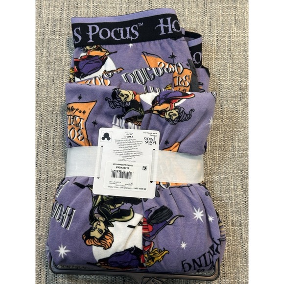 Disney Hocus Pocus Women's Sanderson Sisters Fleece Pull On PJ Pants Purple‎ 3XL - Picture 3 of 4